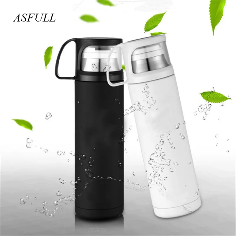 Thermos cup Mug Vacuum Cup 304 Stainless Steel insulated 500ML Thermal Bottle Thermoses vacuum flask water bottle 7Q | Дом и сад