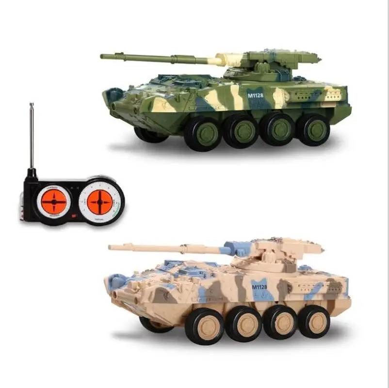 RC игрушки Мини 4CH пульт дистанционного управления боевой танк автомобиль военная