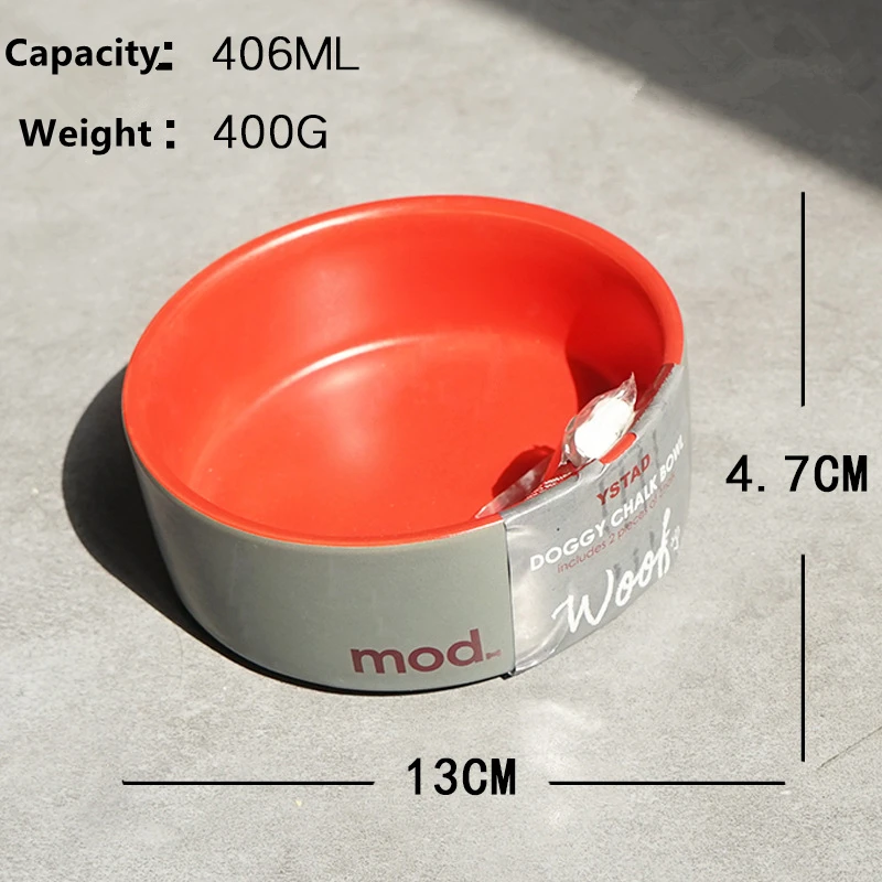 Керамическая миска для кормления питомцев воды мультяшная кошек собак щенков
