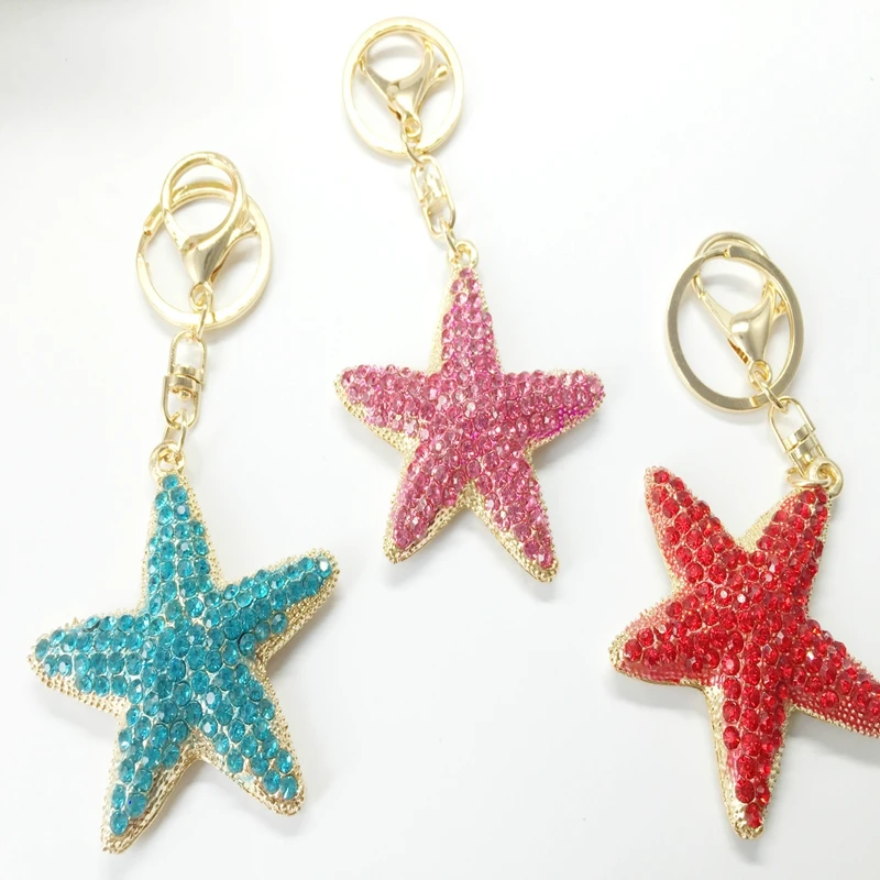 Новые модные уникальные креативные брелки с подвеской в виде морской звезды со