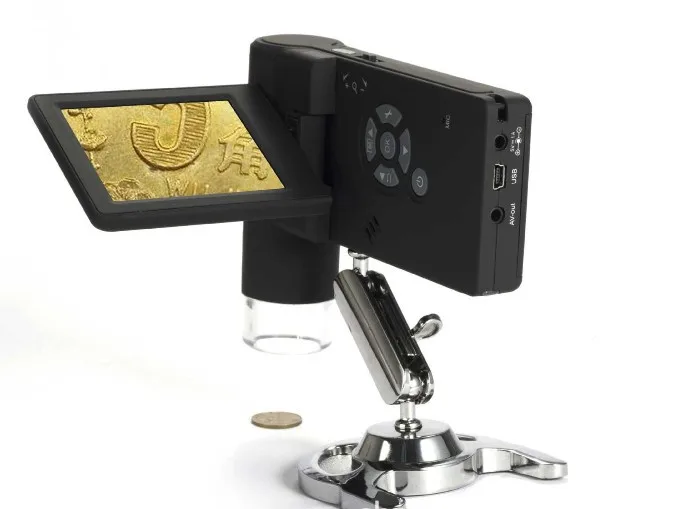 Цифровой микроскоп 3 5 МП ЖК-дисплей 8 светодиодный USB SD-карта | Инструменты