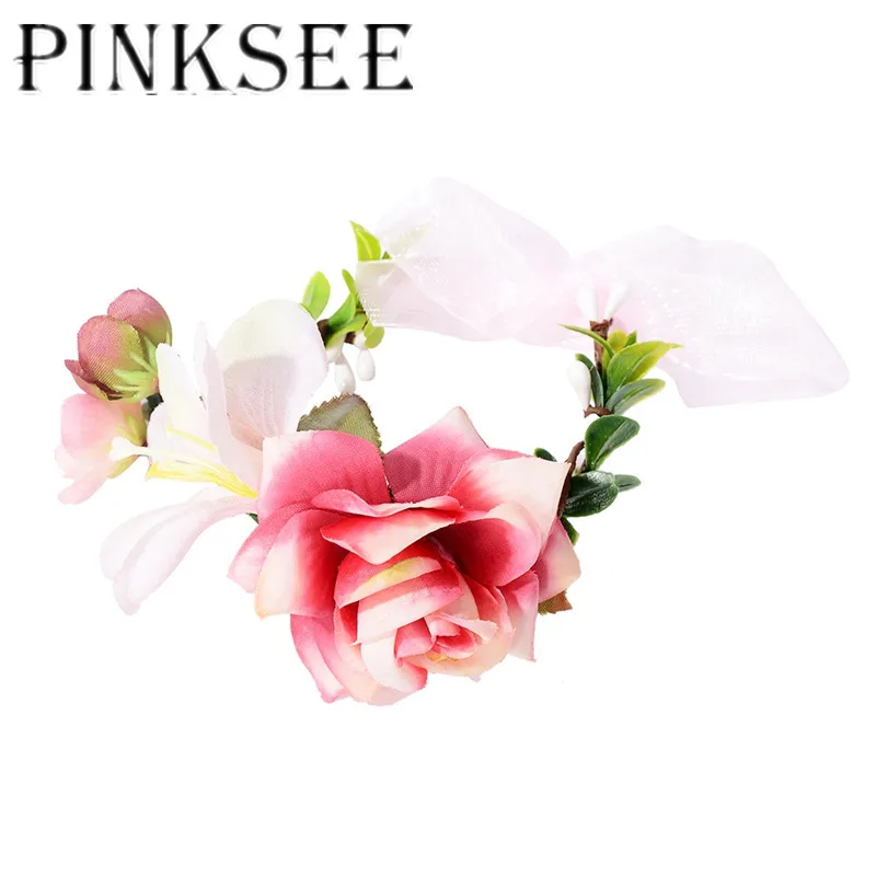 Браслет на запястье PINKSEE браслет для подружки невесты сестры ручная работа цветы