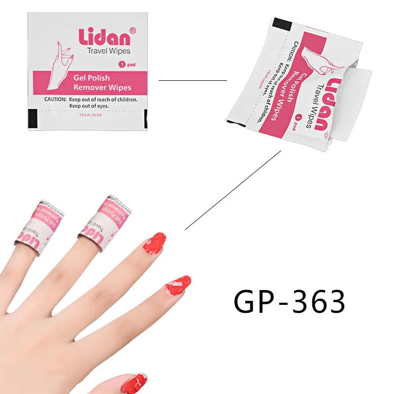 LIDAN Nail Polish Remove 100 Pcs Cotton Cleaner Gel Remover Envace Para Lavar Las Brochas Gauze Bandage Roll | Красота и здоровье
