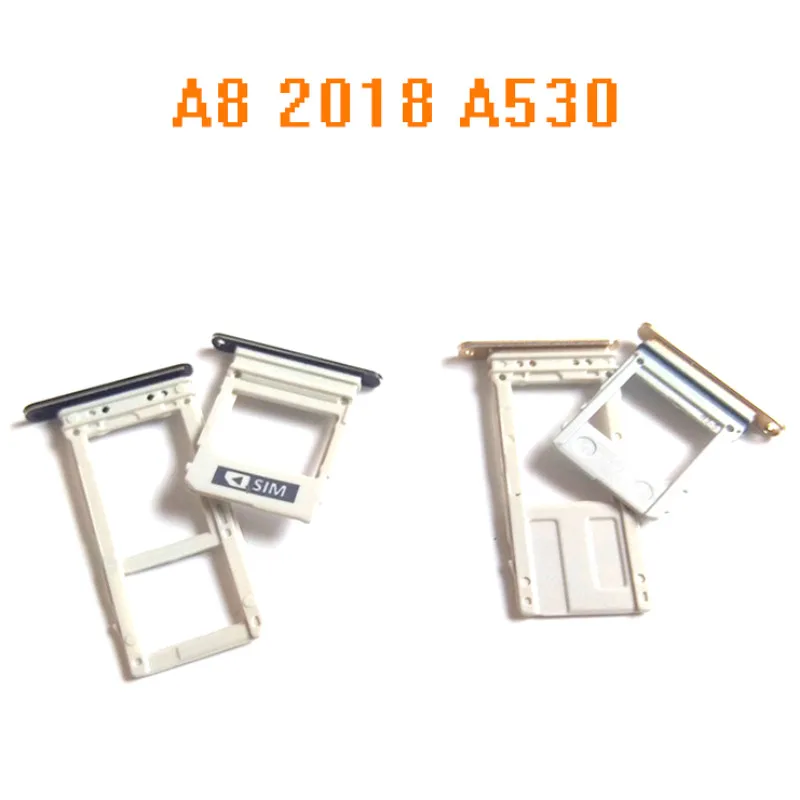 Для Samsung Galaxy A8 2018 A530 Sim и SD кардридер держатель для замены одна две версии |