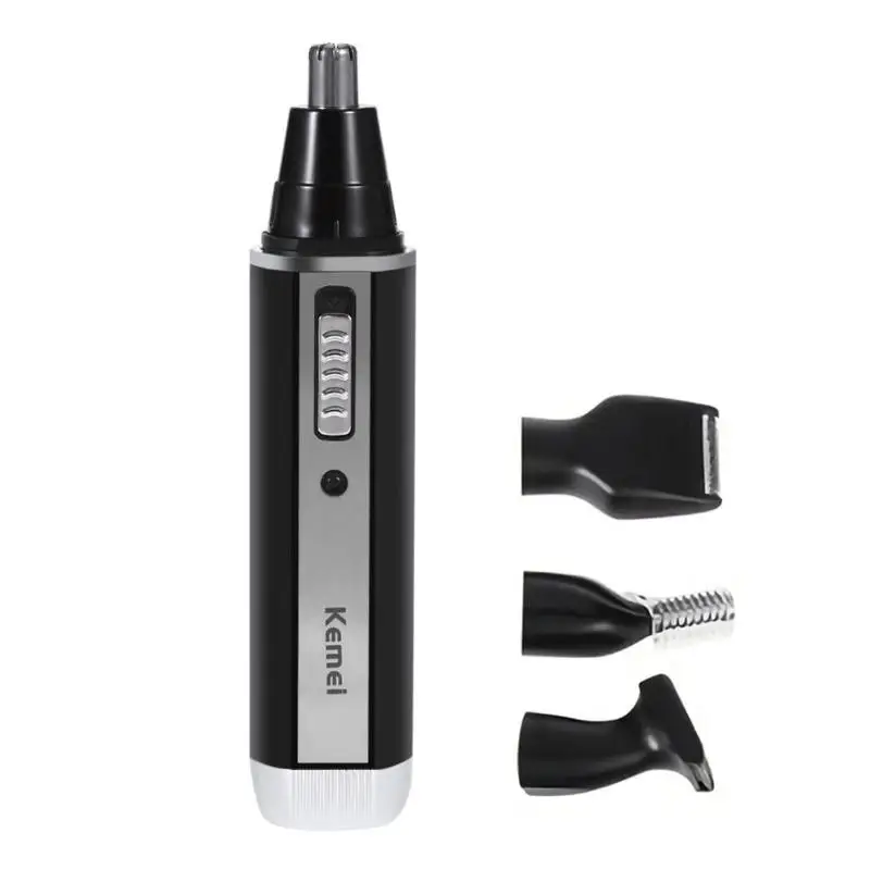 Kemei KM-6630, 4 в 1, триммер для носа, бороды, бровей, перезаряжаемый электрический триммер, электрический триммер для носа, ушной триммер для волос