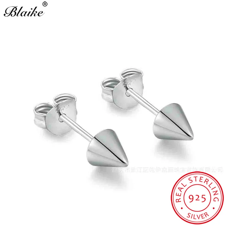 Женские и мужские серьги-гвоздики с треугольниками Blaike серьги Пирамида из