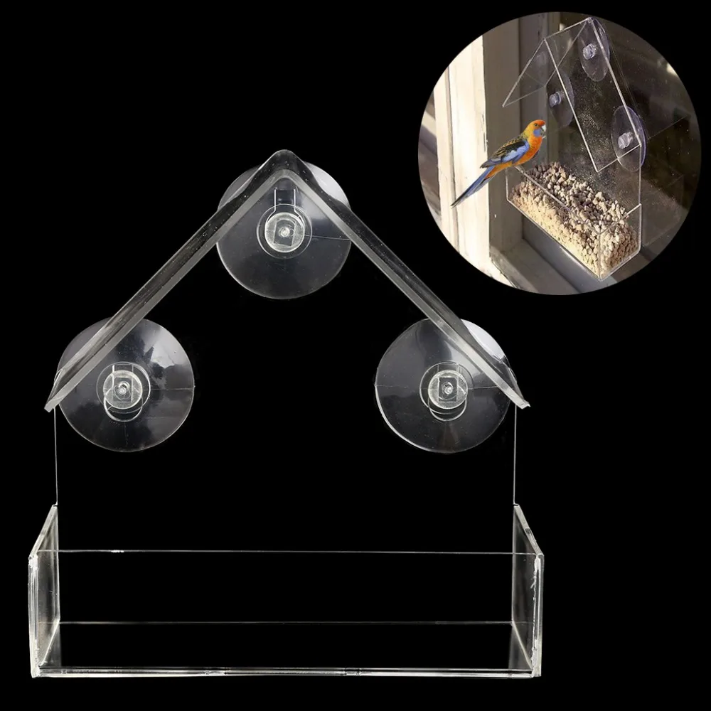 Креативная кормушка для птиц, прозрачное окно, белка, устойчивая, оконная кормушка для птиц, кормушки для птиц, новинка, Прямая поставка