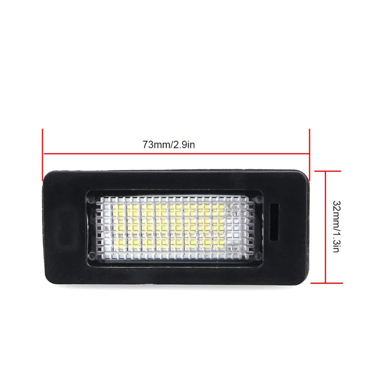 Фото 2pcs Error Free 18Led Number Plate Lights bulb For BMW E39 E60 Canbus Car License Plate Light for bmw E90 E91 E92 E93 325xi 328i №4