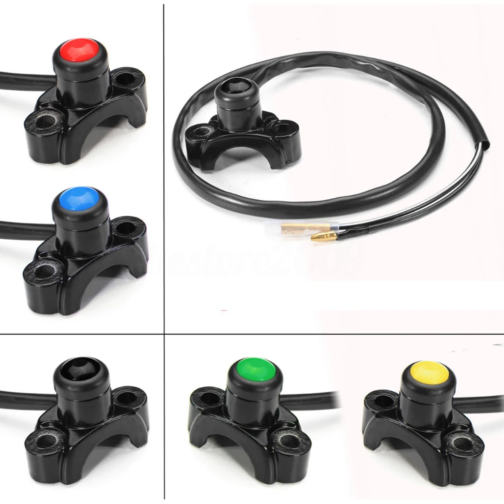 

Motorcycle ATV 22mm 7/8 Inch Handlebar Engine Start Stop Kill Button Switch New Motorbike Switch New High Quality Aluminum Alloy
