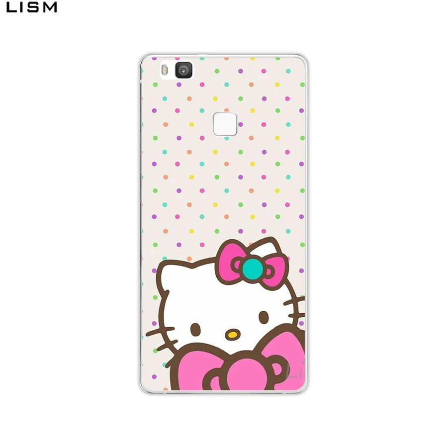 Жесткий чехол LISM hello kitty для huawei Honor 9 8 Lite 10 6C 7A Pro 6A Play 7X|Чехлы-накладки| |