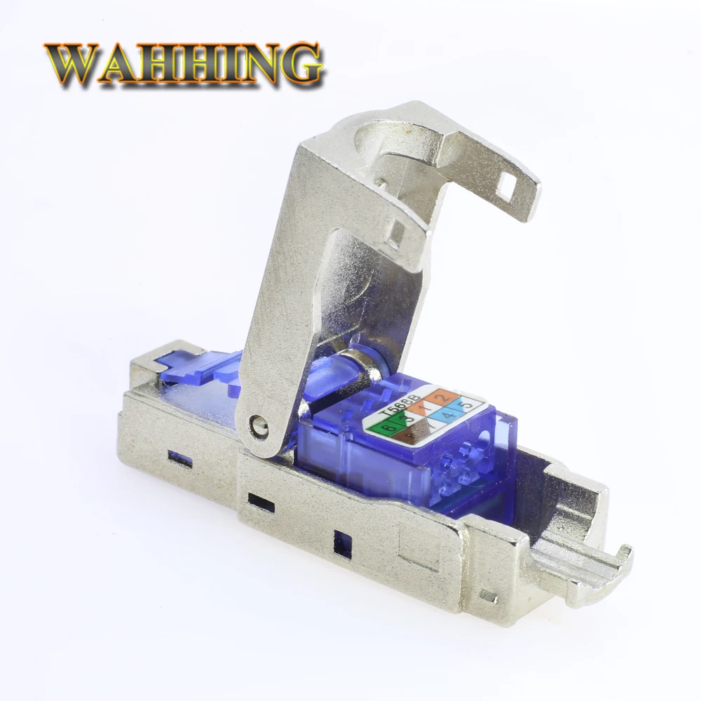 CAT7 Ethernet RJ45Connector экранированная прозрачная головка многоразовый Тип вилки