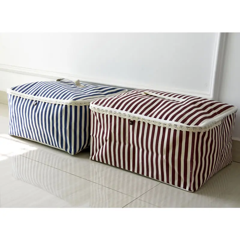 Большая вместительная стеганая сумка на молнии для хранения одеял одежды сумки