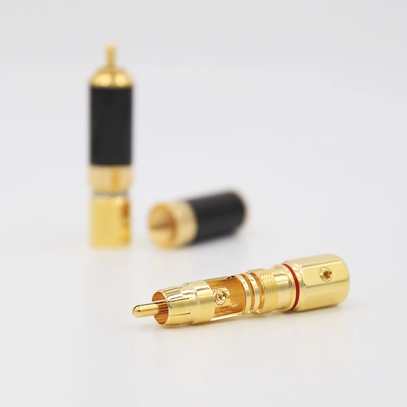 4 шт. позолоченный адаптер RCA HIFI | Электроника