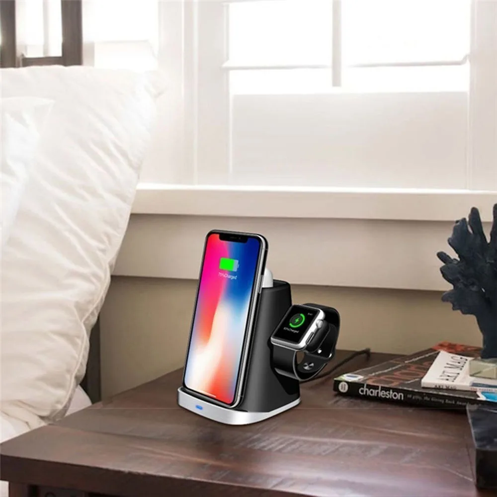 Беспроводное зарядное устройство Youbina подставка для iPhone Apple Watch зарядная