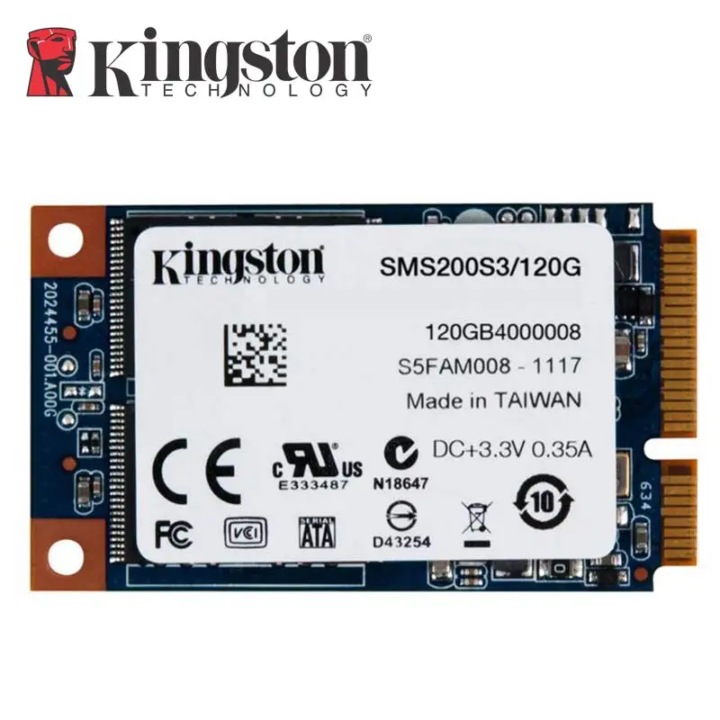 Kingston SSDNow MS200 накопитель MSATA твердотельный 120 ГБ 240 Internal Solid State Drive жесткий диск для