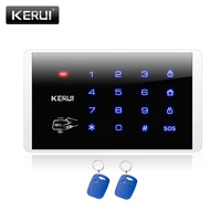 kerui k16 rfid touch keypad for wireless pstn gsm 433mhz ask alarm system burglar access control system wireless password keypad