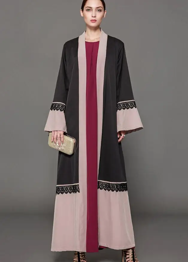 Модное повседневное кружевное платье для взрослых S-5XL турецкое женское