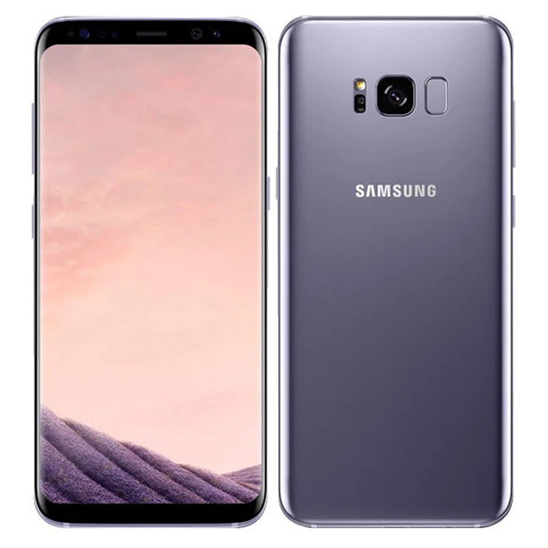 Разблокированный мобильный телефон samsung Galaxy S8, 5,8 дюймов, 3000 МП, 4 Гб ОЗУ, 64 Гб ПЗУ, 4 Гб LTE, четыре ядра, мАч, смартфон с отпечатком пальца - Цвет: Purple