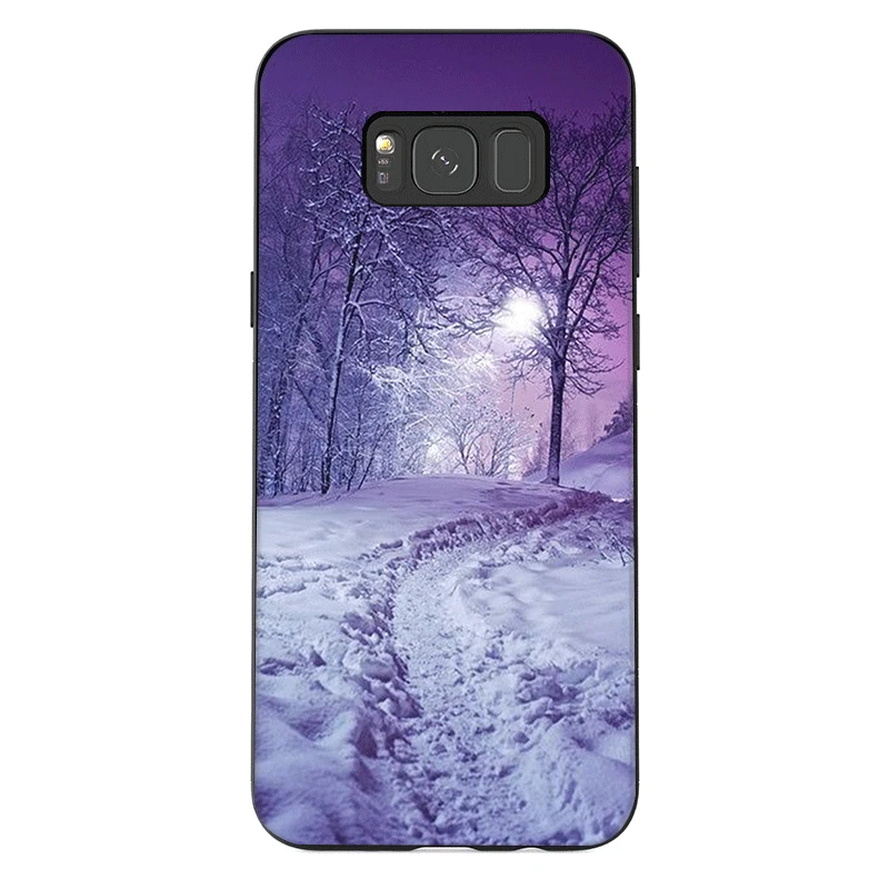Чехол-футляр фиолетового цвета из силикона и ТПУ Desxz для Samsung Galaxy S7 S6 Edge S8 S9 S10 Plus Note