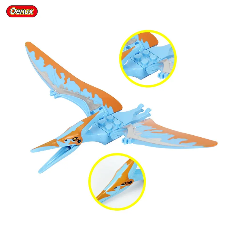 Новинка Oenux 8 шт. строительный блок динозавра Юрского периода Stygimoloch Indoraptor carnotaureus T