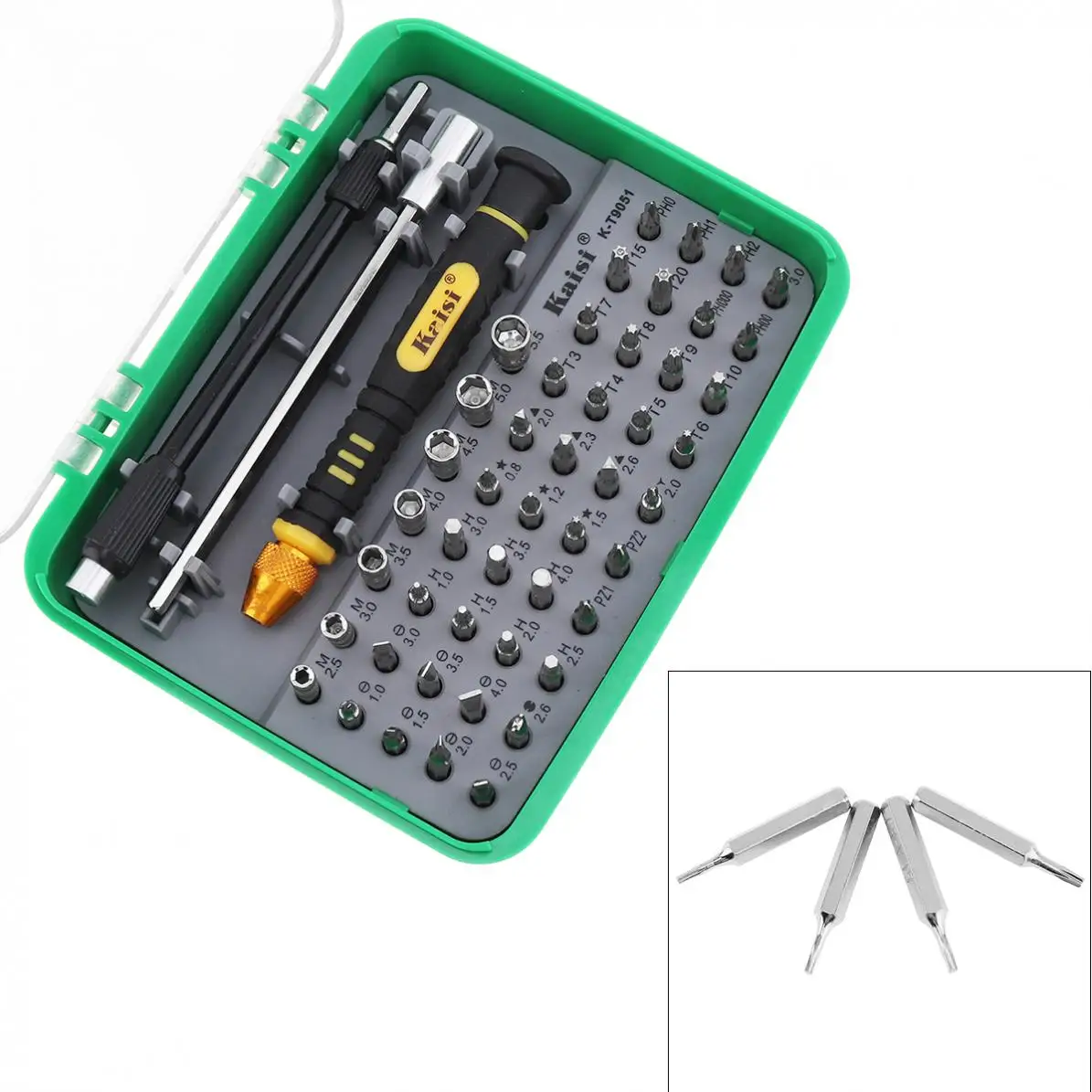 

Practical 51-in-1 Opening Tools Kit Versatile Screwdriver Repair Set for Phones Home Appliances