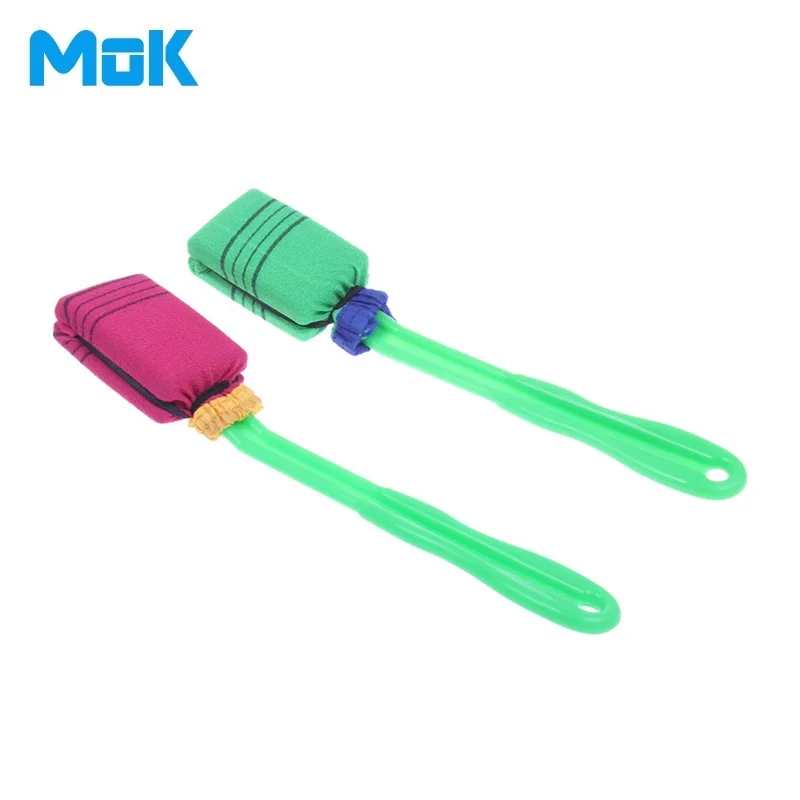 Съемная нейлоновая сетчатая щетка из микрофибры для ванной пластиковая длинная