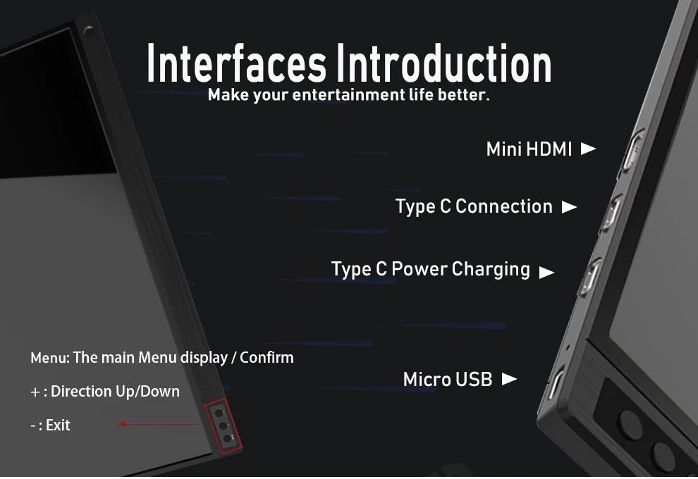 ZEUSLAP 15,6 дюймов 1920x1080p ips экран usb порт Тип c монитор портативный экран игровой монитор