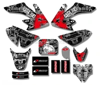 team graphicsbackgrounds decal stickers kits for honda crf50 style pit dirt bikeblackwhite new style