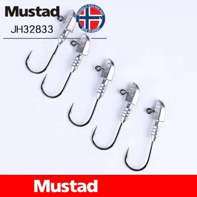 Mustad Крючки для рыбалки JH32833 крючок с свинцовой головкой из высокоуглеродистой
