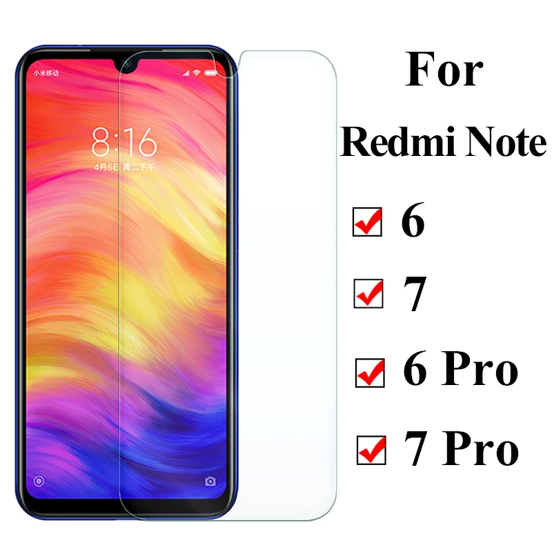 Для Xiaomi Redmi Note 7 6 Pro защитное стекло Ksiomi Note7pro закаленное тремп Xiomi Red Mi 7pro redmi 6a 7a note 5