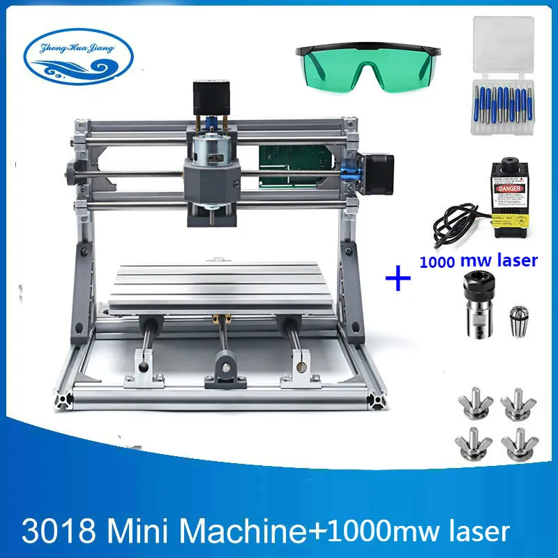 1000mw CNC3018 withER11, diy мини ЧПУ гравировальный станок, лазерная гравировка, Pcb ПВХ фрезерный станок, деревообрабатывающий станок, cnc 3018, лучшие передовые игрушки - Цвет: 1000mw