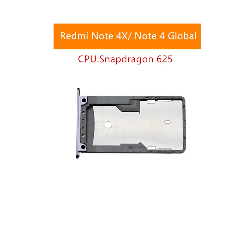 Лоток для держателя карты Xiaomi Redmi Note 4 Global/ 4X Nano SIM Micro SD Держатель адаптер запасные