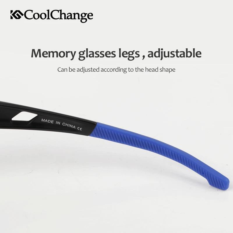 Поляризованные спортивные солнцезащитные очки CoolChange 100% UV400 велосипедные для