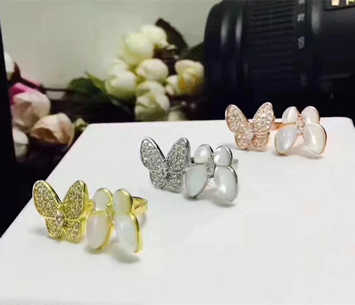 Дизайнерское модное 925 пробы Серебряное ювелирное изделие 3а вечерние кольца с