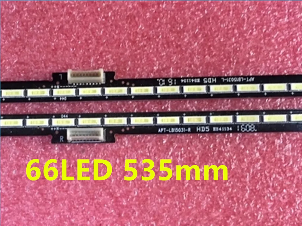 APT LB15031 R/L 7779 649000 R100/L100 66LED 535 мм для Skyworth 49G910M LED Bande|Эффект освещения сцены| |