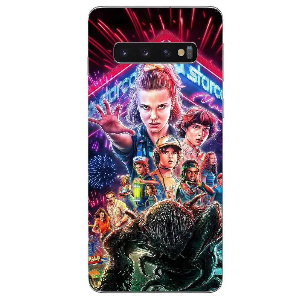 TPU Мультфильм Stranger Thing Сезон 3 мягкий из термопластика силиконовый чехол для мобильного телефона задняя крышка для Samsung Galaxy S6 S7 S8 S9 S10Plus край M20 M10 Note9 - Цвет: TPU