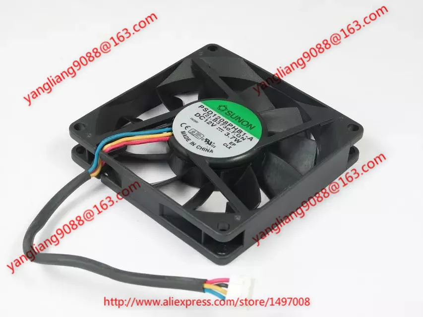 SUNON PSD1208PHB1 A (2).B3730.F.GN AC/DC 12V 3 7 W 4 проводной 80x80x15 мм Сервер вентилятор охлаждения|square