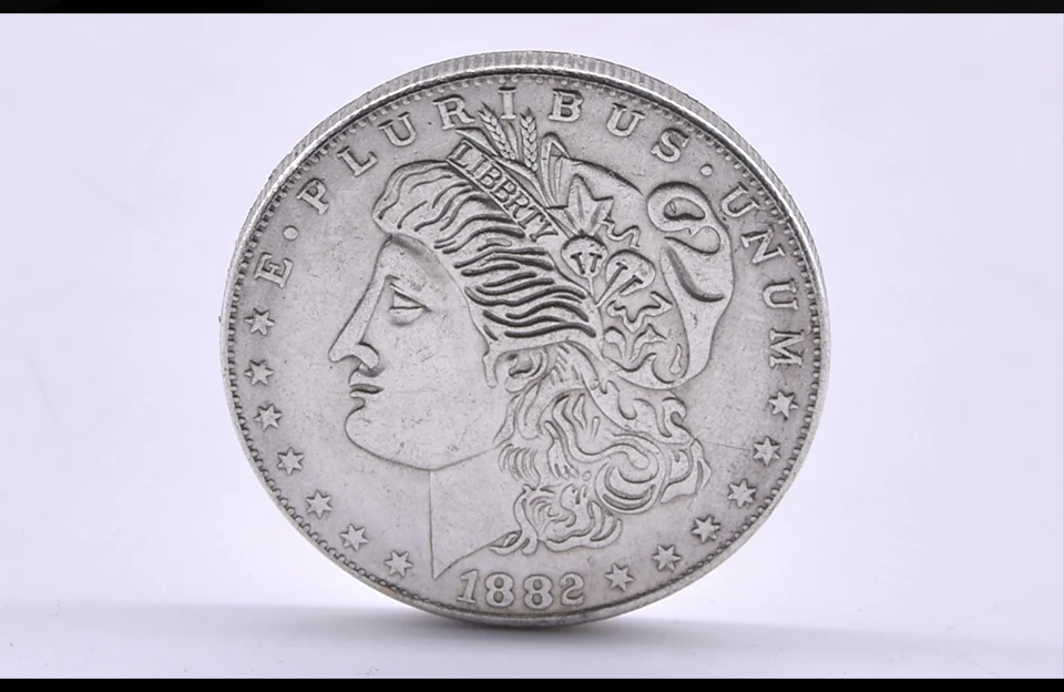 Открывающаяся коробочка Super Morgan Dollar фокусы, трюк карты монета Волшебная исчезающая Волшебная Опора легко узнать