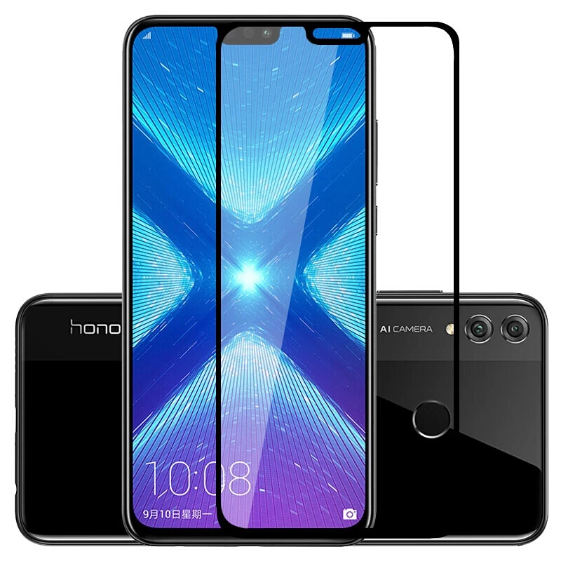 2.5D 9H полное клеевое закаленное стекло для Huawei P20 Lite Pro P Smart 2019 Y3 Y9 2018 Черная