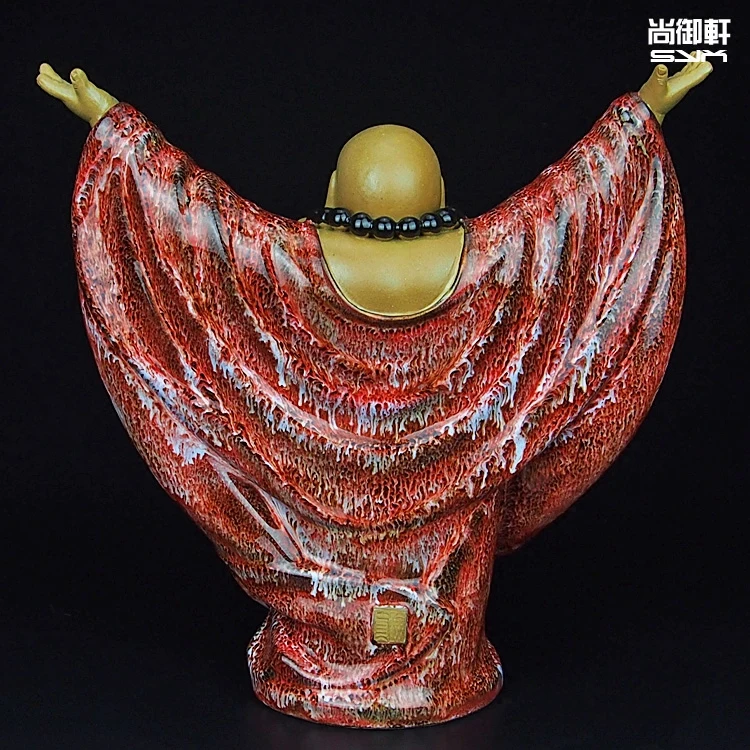 В стиле кукол Shiwan master craft boutique керамические украшения Zhaocai буддийские двери Maitreya