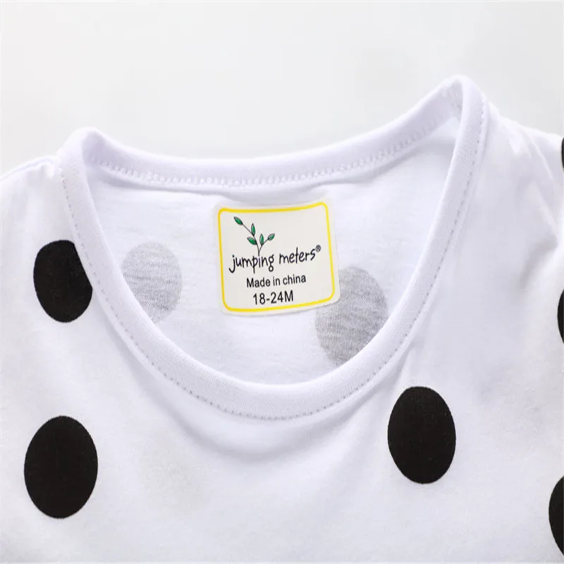 Jumping meters new dot baby girls dresses kids cute short sleeve summer dress style clothing top quality | Детская одежда и обувь