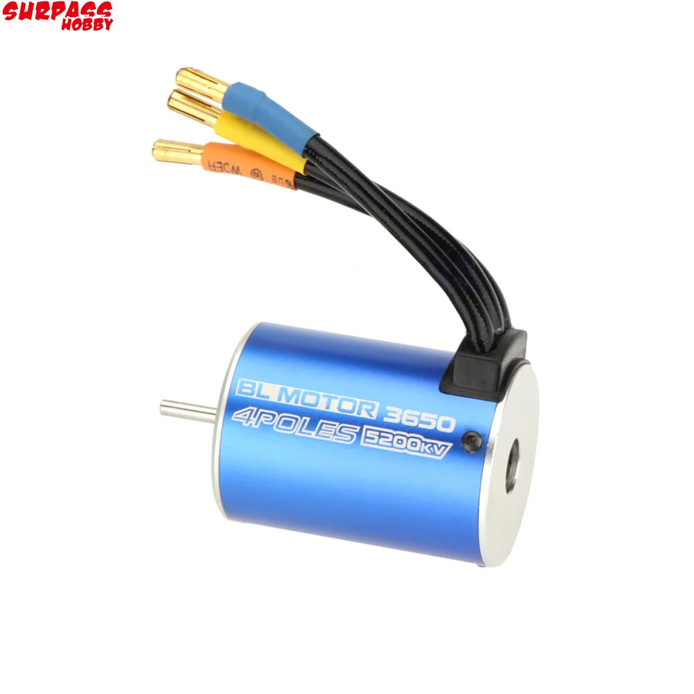 RC 3650 3900KV 3930KV 5200KV 4 полюсный Бессенсорный бесщеточный двигатель для 1/10 гоночного