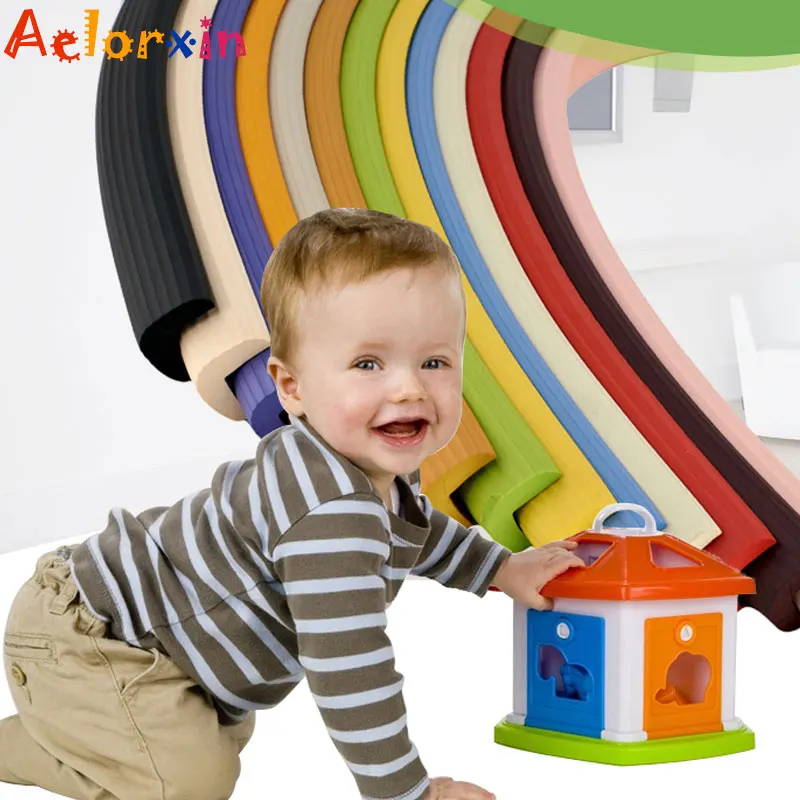 Tira de seguridad anticolisi&oacute;n para ni&ntilde;os y beb&eacute;s, accesorio grueso y suave de 2M de longitud, bloqueo de esquina de muebles-0