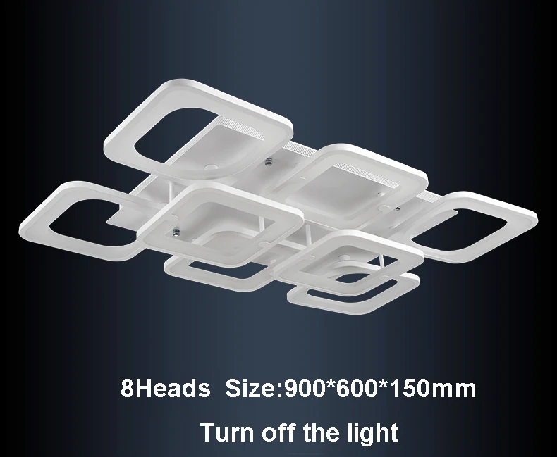 Современная светодиодная потолочная лампа светильник с дистанционным