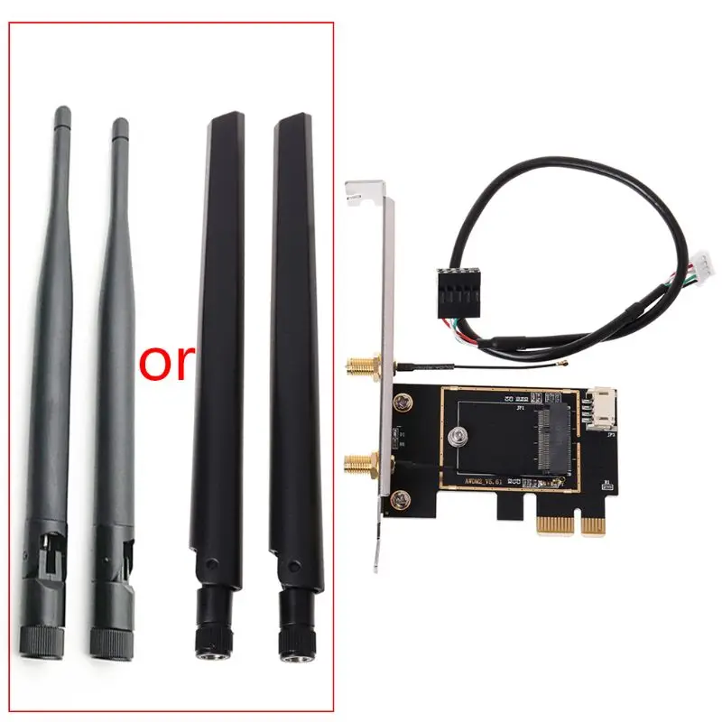 

2022 New M.2 NGFF to PCI-E Converter Desktop Wireless WiFi Bluetooth Network Card Adapter Board