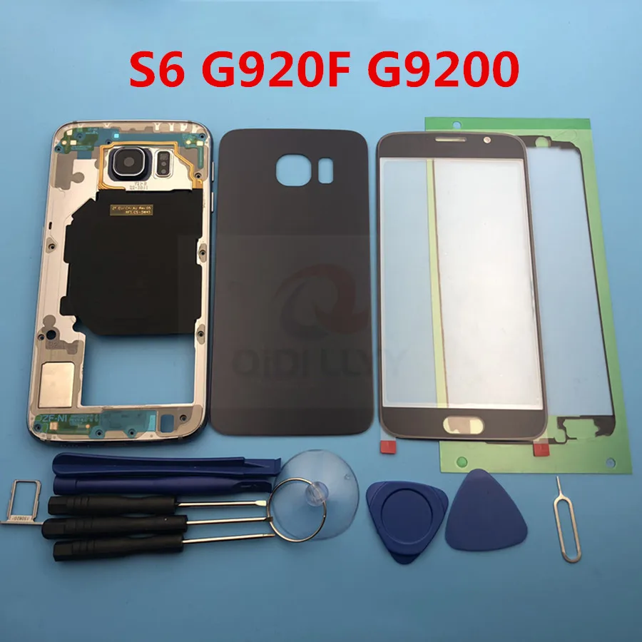Чехол с полным покрытием для Samsung Galaxy S6 G920F G9200 чехол аккумулятором + средняя