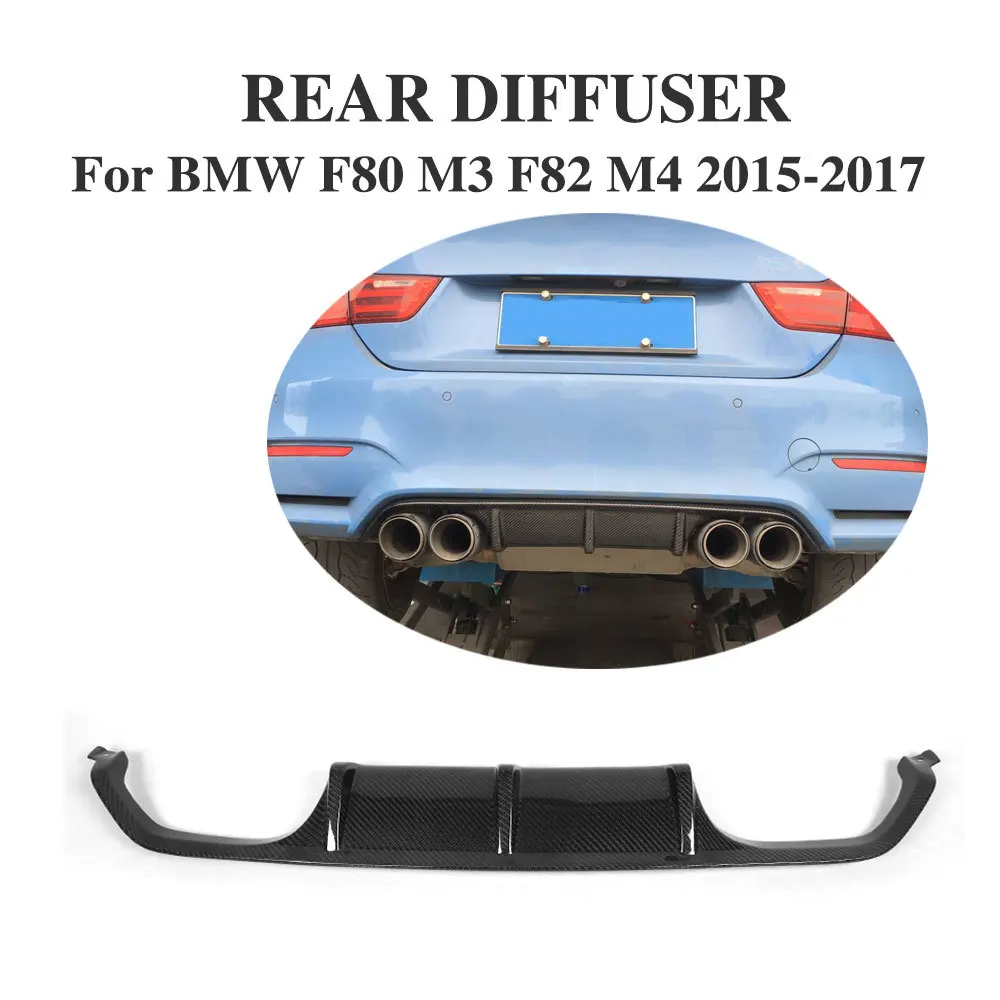 

Carbon Fiber / FRP Rear Diffuser Bumper Lip Spoiler for BMW F80 M3 F82 F83 M4 Coupe Sedan Convertible 2014 - 2018