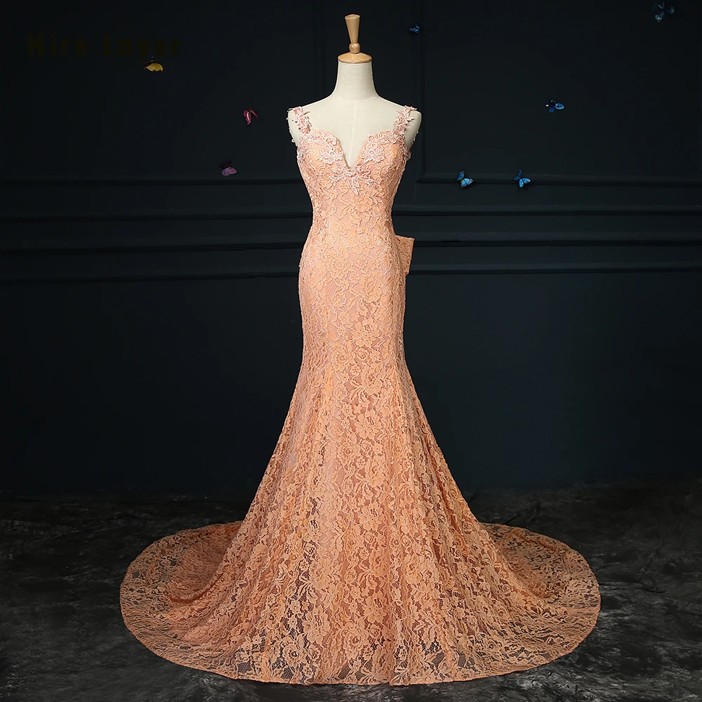 Новое поступление Vestido De Noiva Com Renda сексуальное оранжевое свадебное платье с
