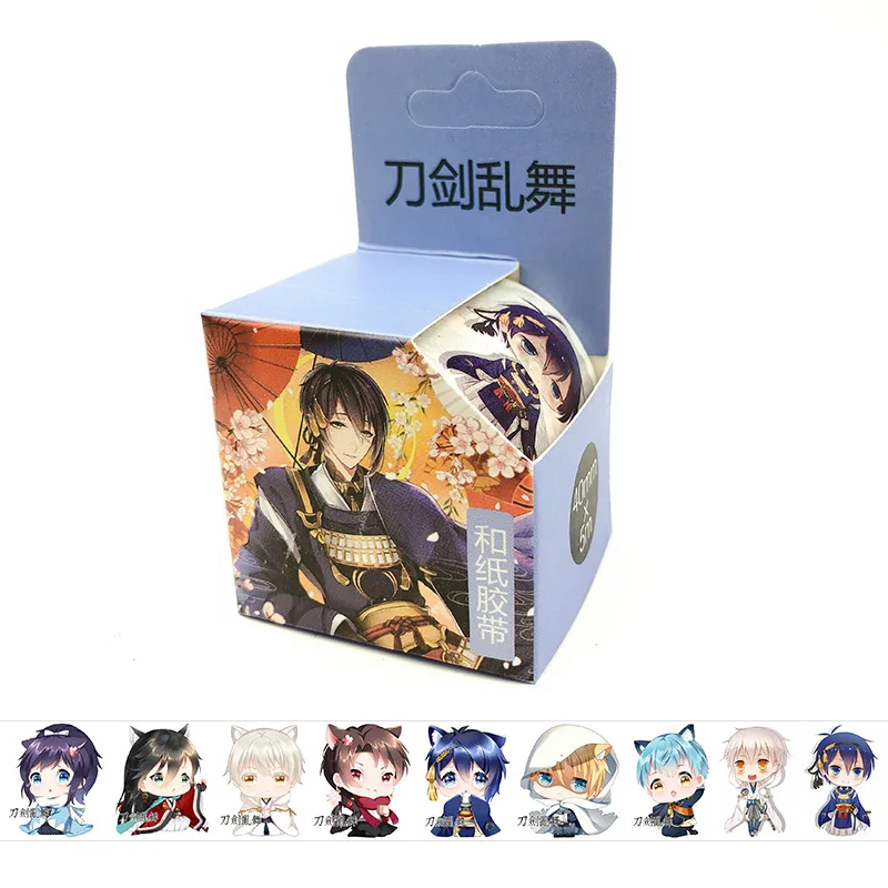 4 см * 5 м Touken Ranbu онлайн аниме васи лента клейкая DIY книжная наклейка этикетка