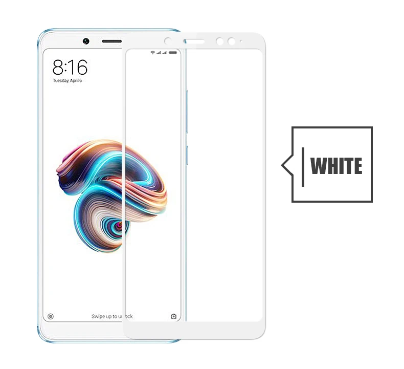 3D Curved xiomi redmi note5 Tempered Glass Full Screen Protector For Xiaomi Redmi Note 5 Pro glas Protective glass Black | Мобильные